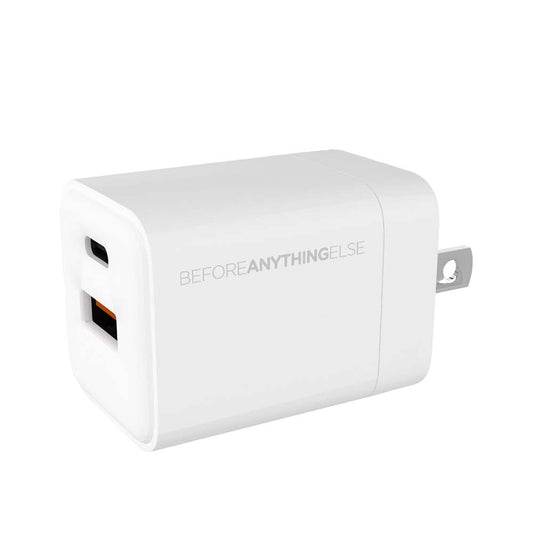 BEFORE ANYTHING ELSE Dual Port 30w Wall Charger Freebie - White