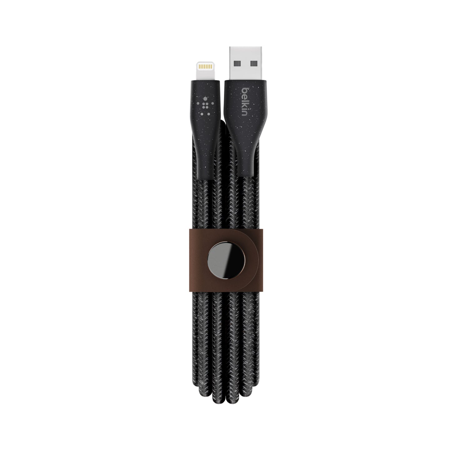 BELKIN Duratek Plus Lightning to USB-A Cable with Strap 6ft - Black