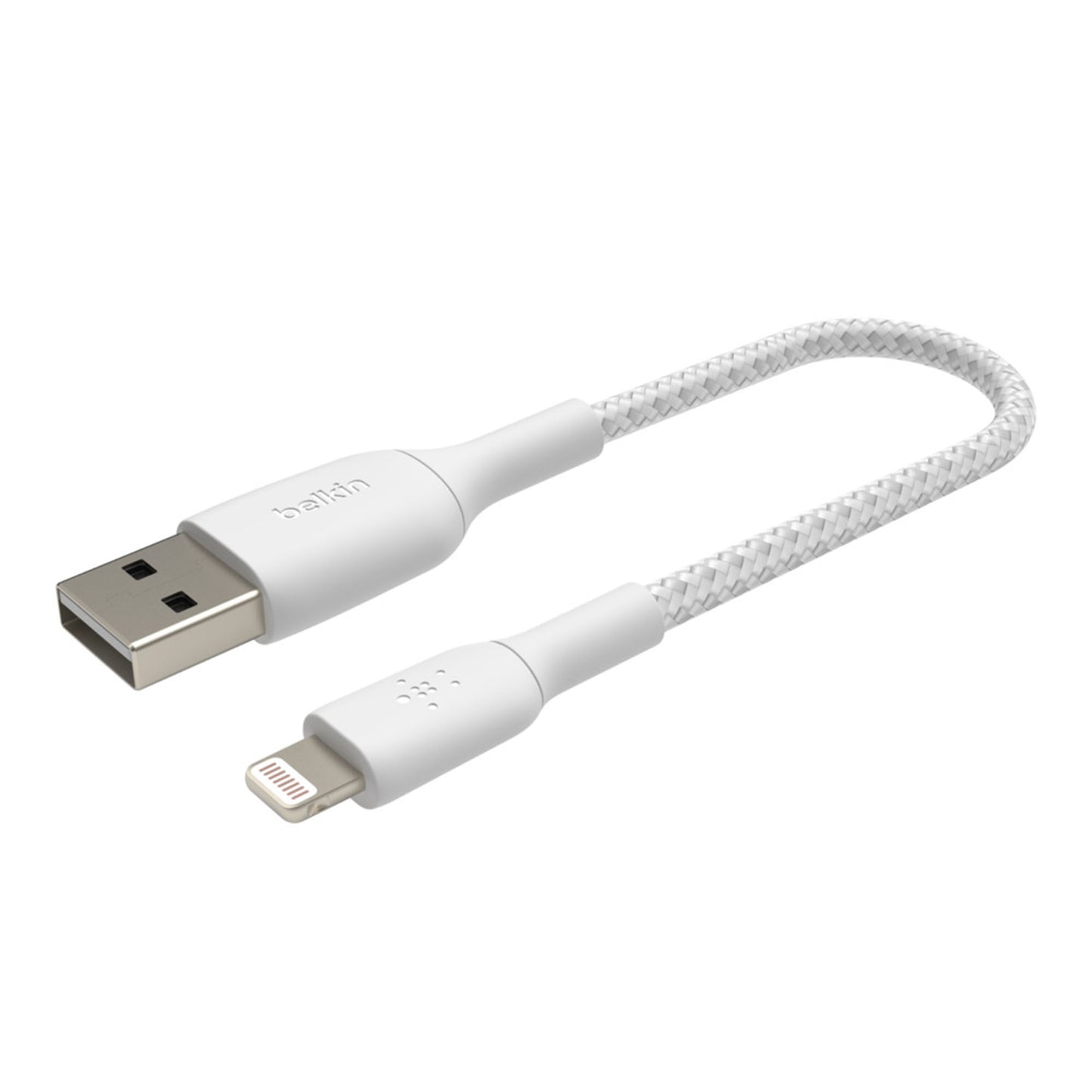 BELKIN BoostUp Charge Braided Lightning Cable 0.15m - White