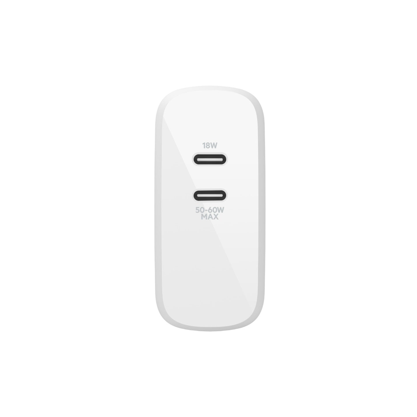 BELKIN BoostUp Charge 68W Dual USB-C GaN Wall Charger - White