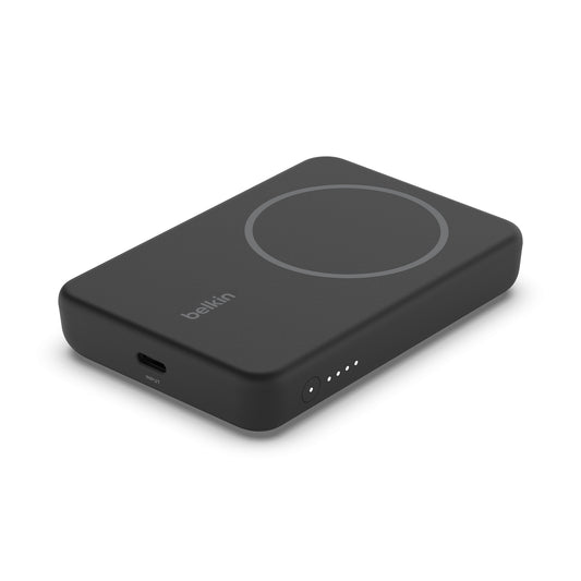 BELKIN BoostCharge Magnetic Wireless Power Bank 5K + Stand - Black
