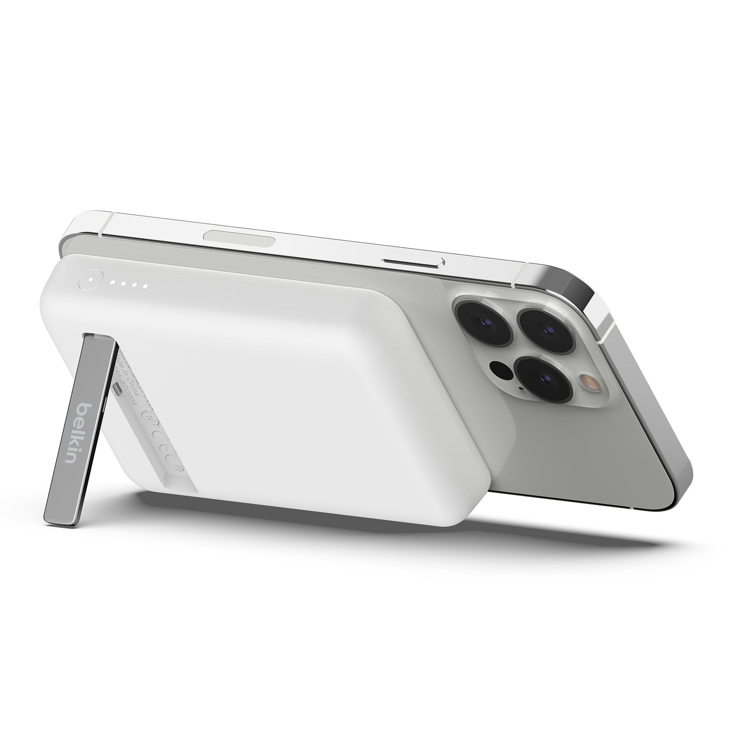 BELKIN BoostCharge Magnetic Wireless Power Bank 5K + Stand - White