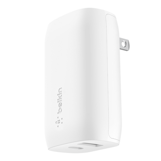 BELKIN BoostCharge 37w Dual Wall Charger with PPS - White