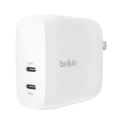 BELKIN BoostCharge Pro Dual USB-C Wall Charger with PD PPS 60W - White