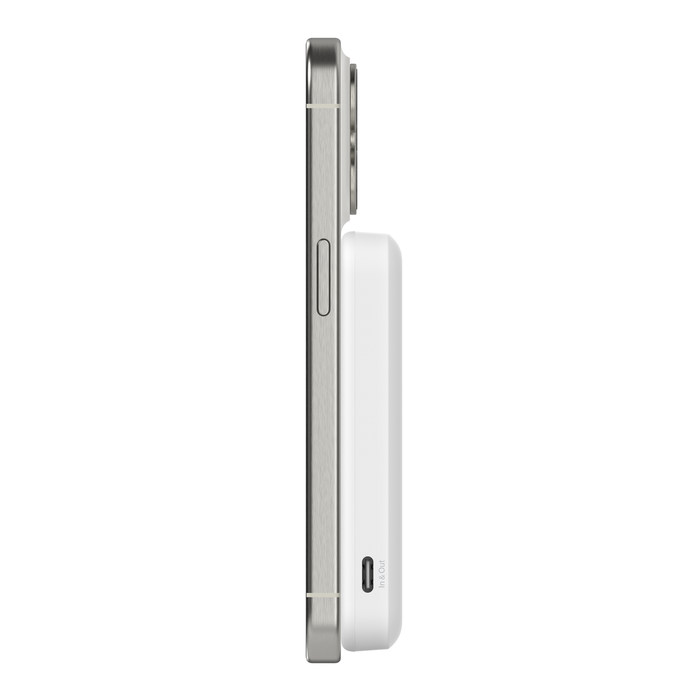 BELKIN BoostCharge Pro Magnetic Power Bank with Qi2 15w 5K - White