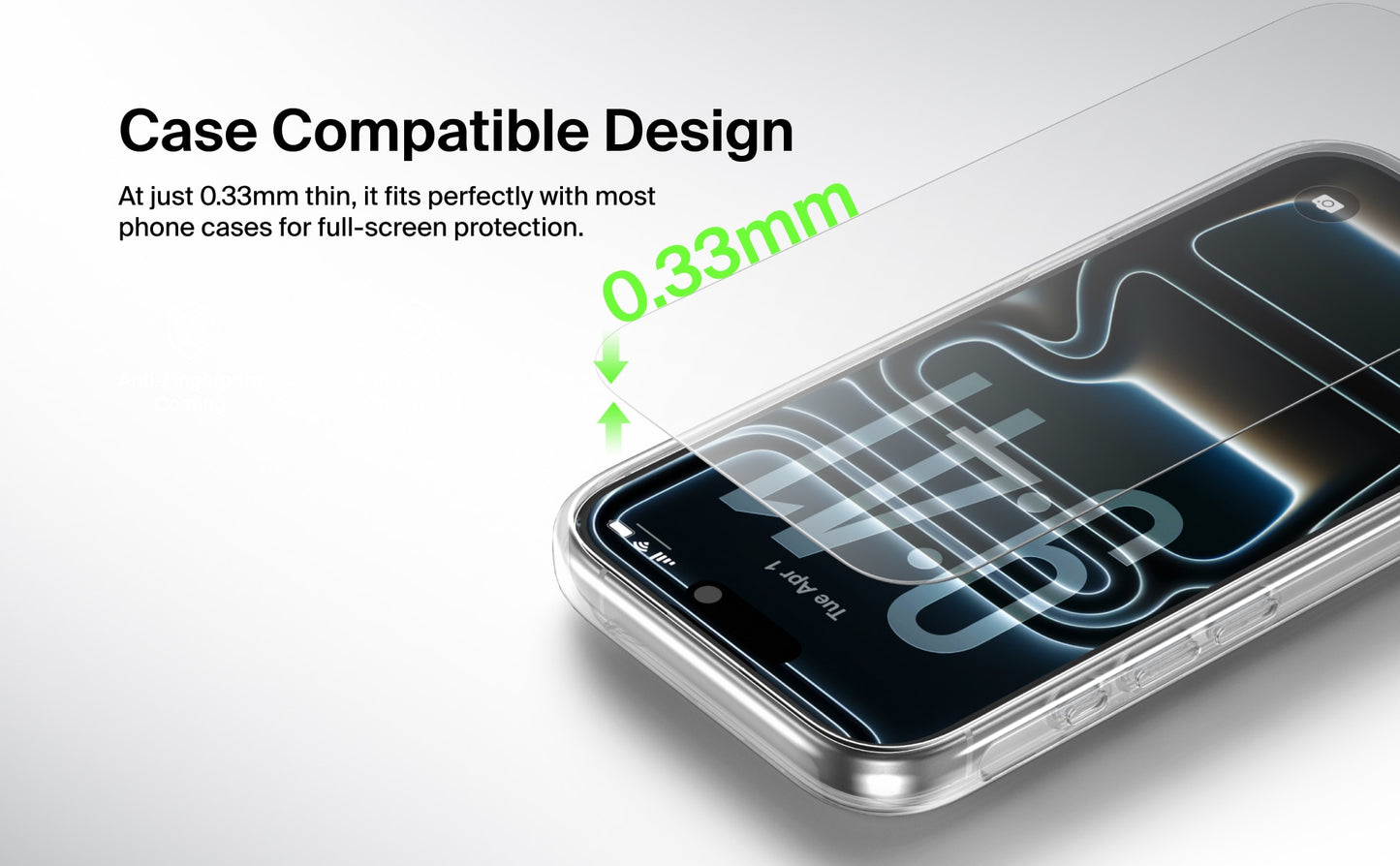 BELKIN Tempered Glass for iPhone 17 Pro - Clear