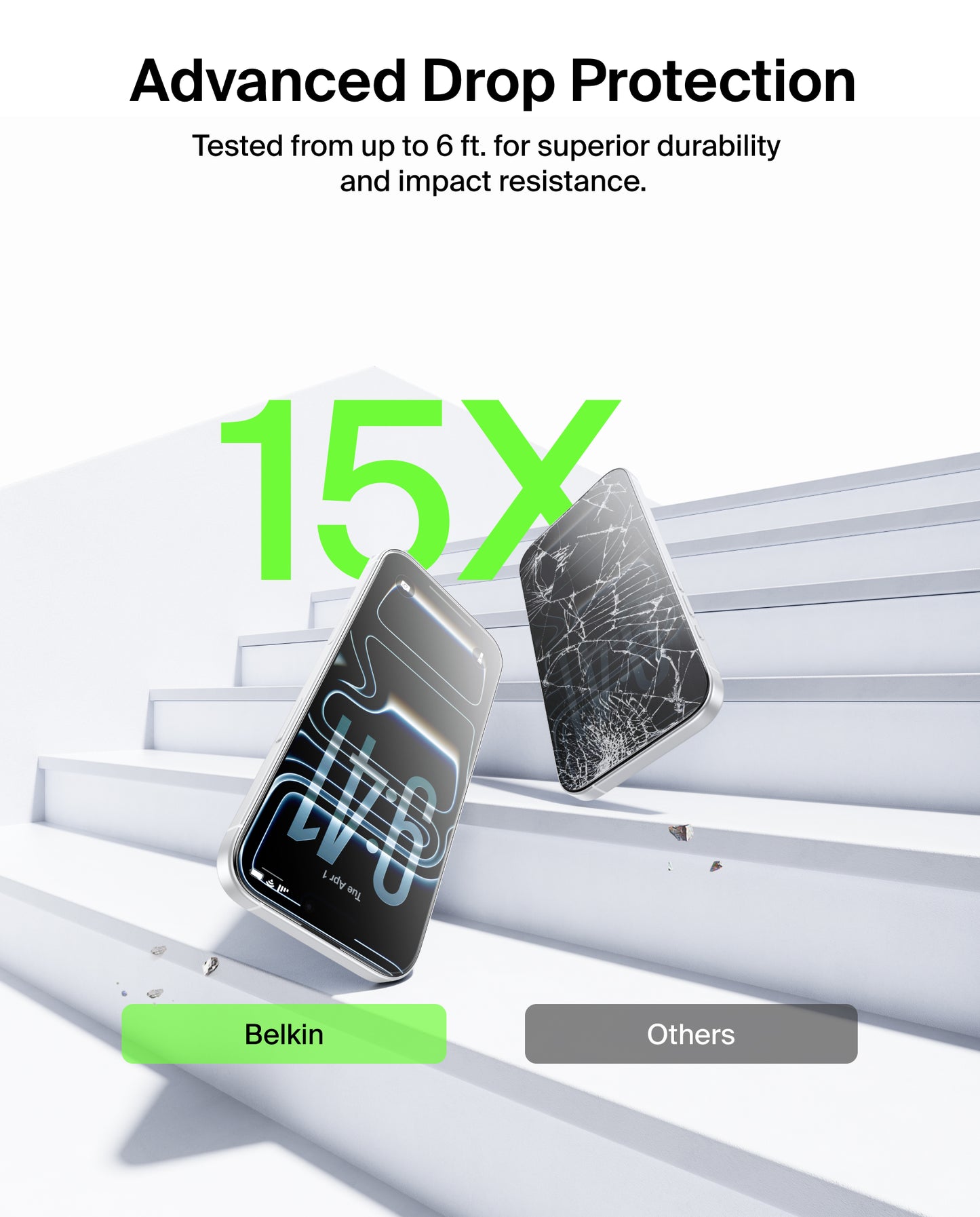 BELKIN Tempered Glass for iPhone 17 Pro - Clear