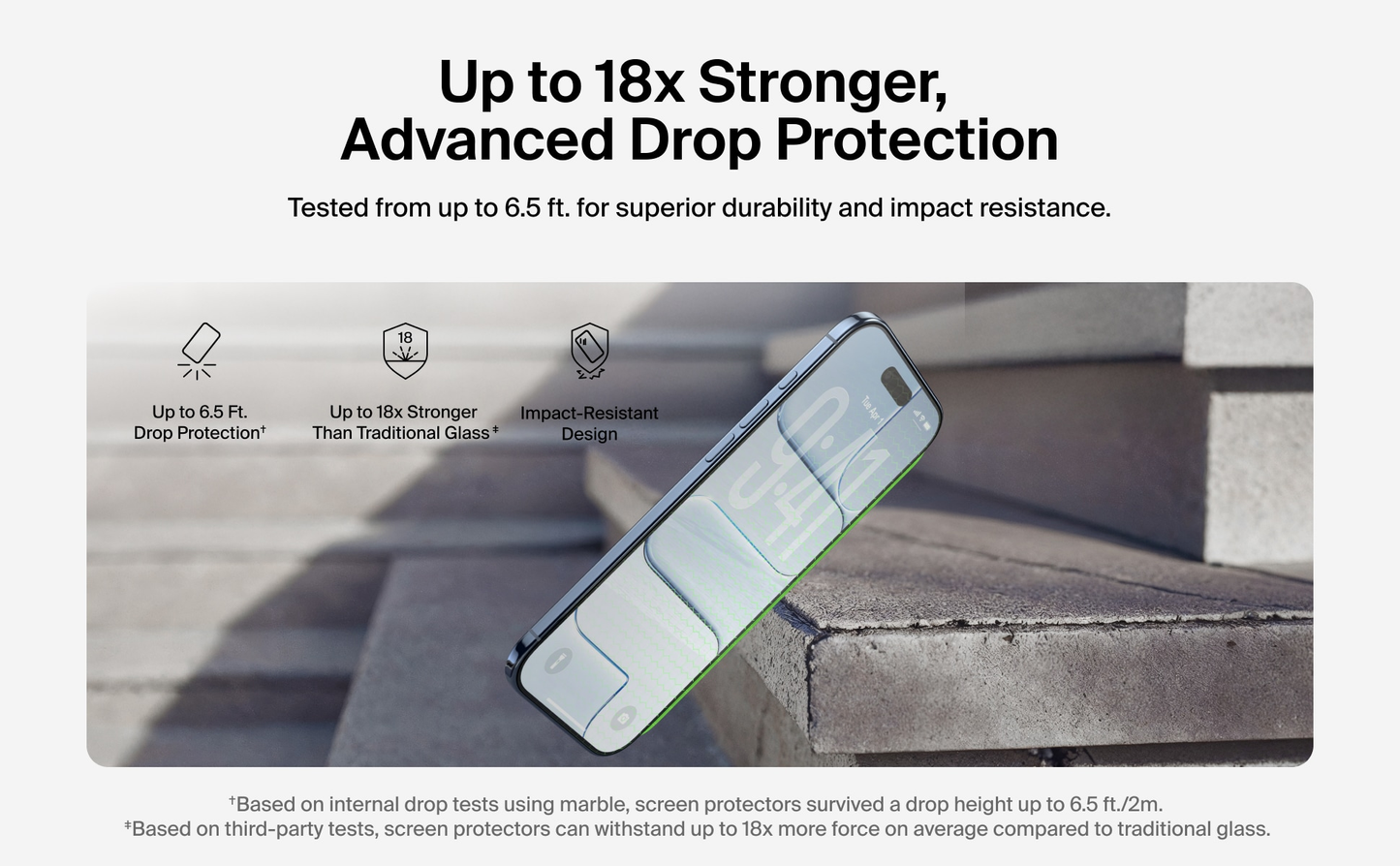 BELKIN Aluminosilicate Recycled Glass for iPhone Air - Clear