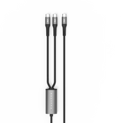 FEELTEK Gemini USB C to Dual C Splitter Charge Cable 100W 1.5m
