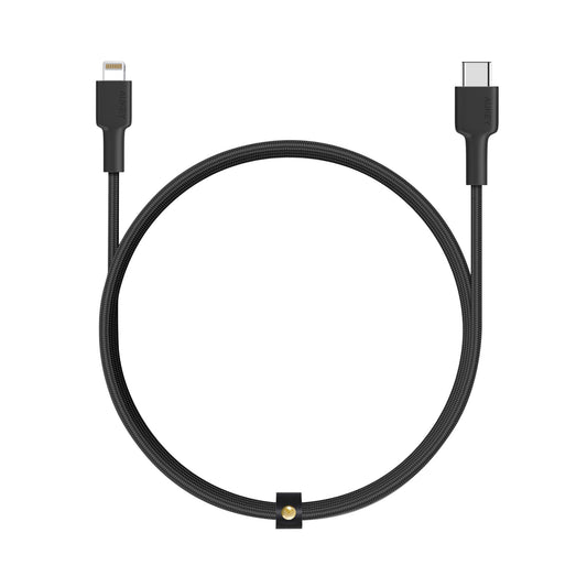 AUKEY Nylon Braided USB-C to Lightning Cable 1.2M - Black