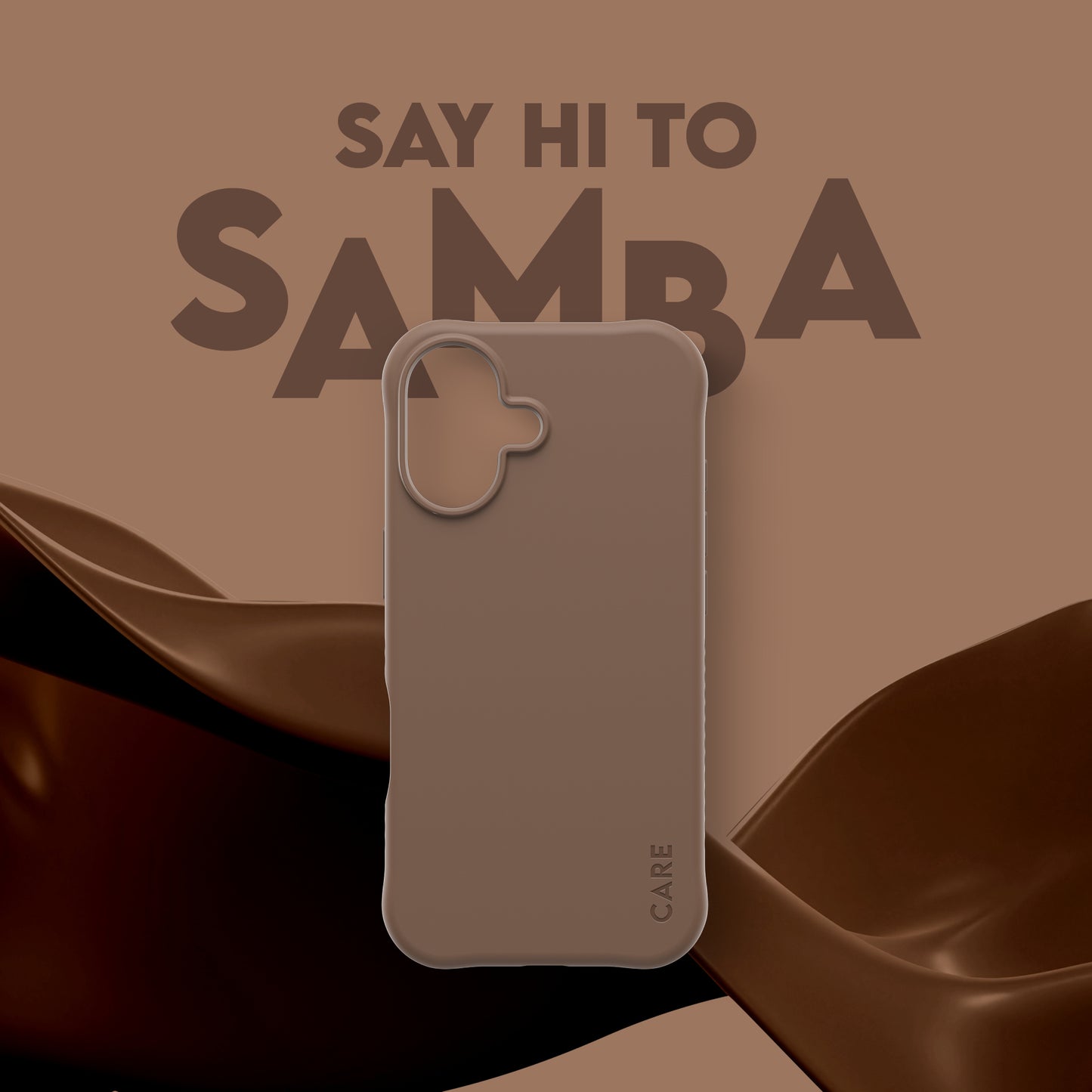 CARE BY PANZERGLASS Fashionable Samba MagSafe Case for iPhone 17 - Espresso