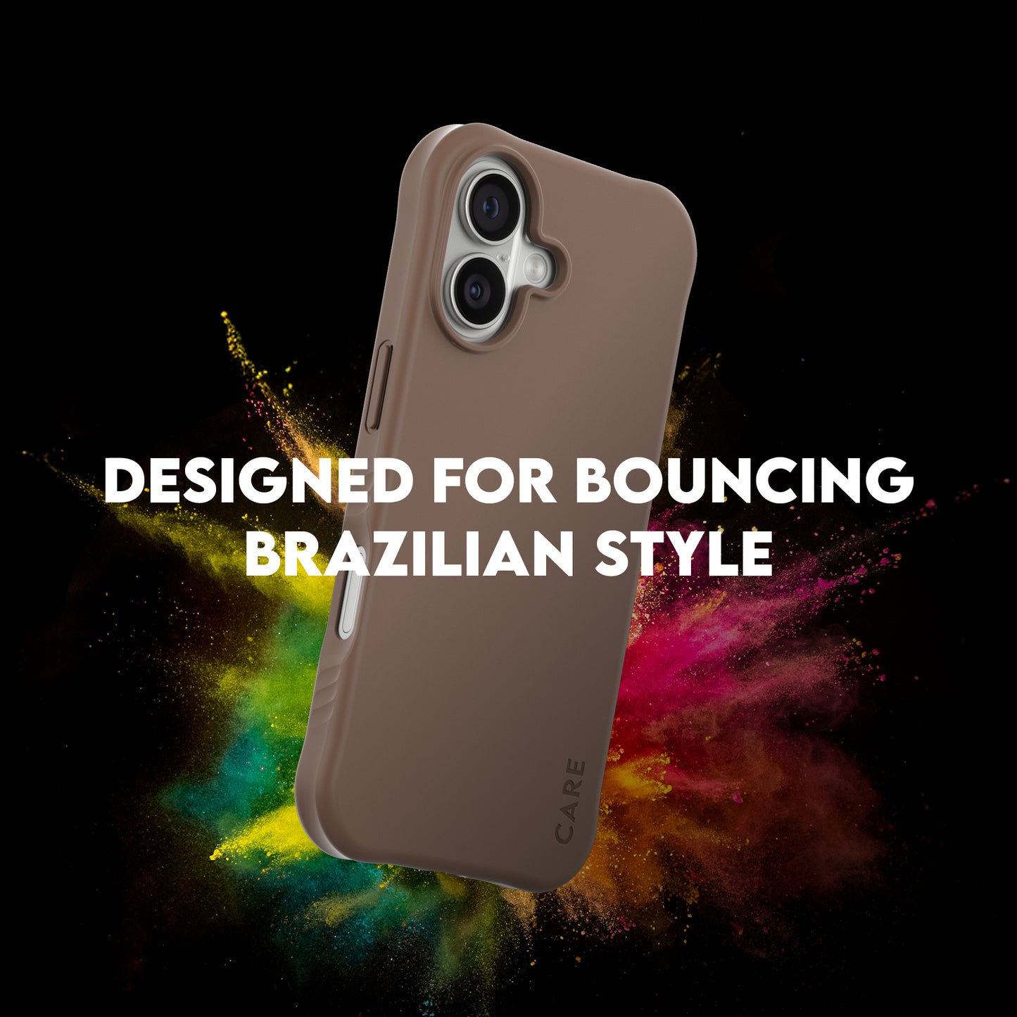 CARE BY PANZERGLASS Fashionable Samba MagSafe Case for iPhone 17 - Espresso