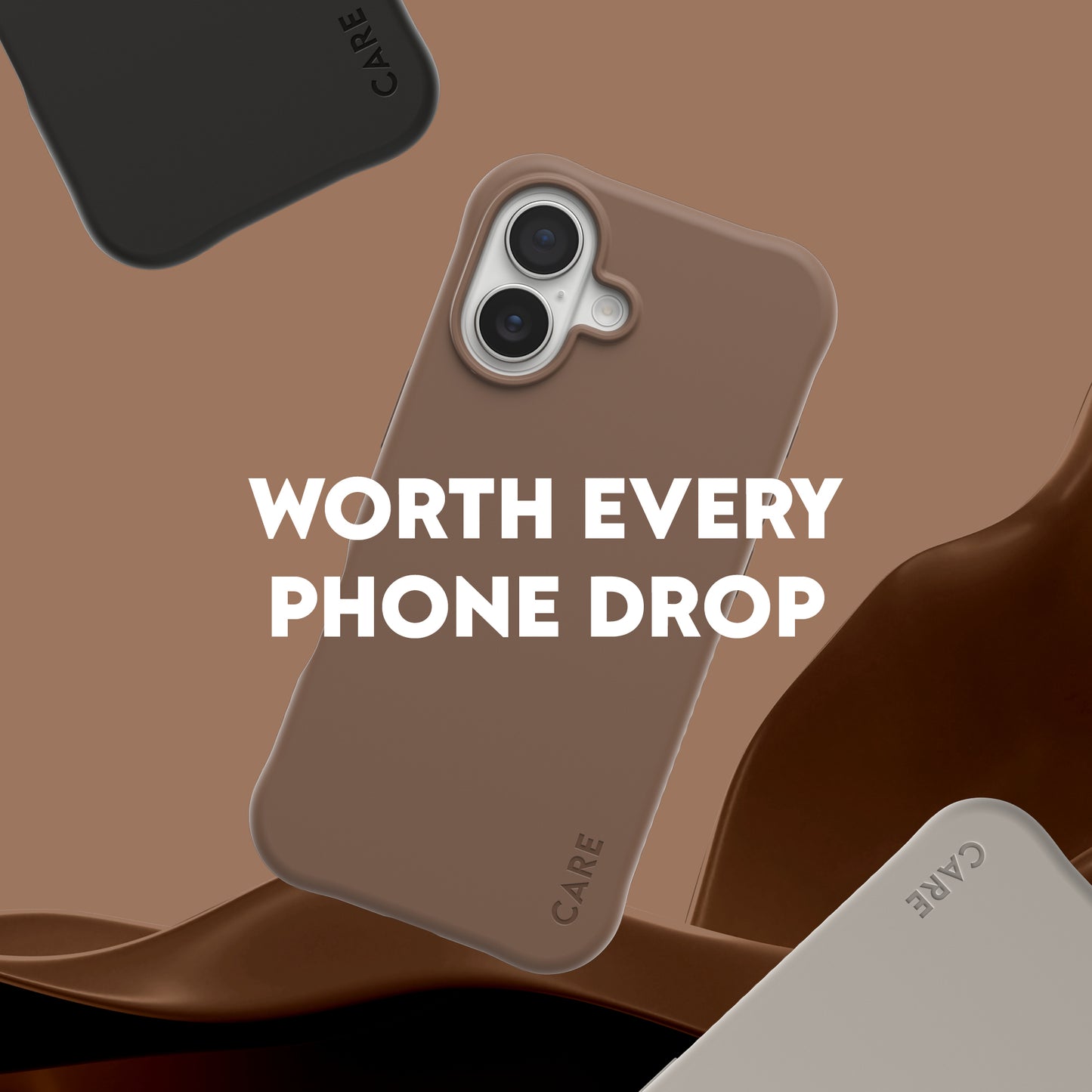 CARE BY PANZERGLASS Fashionable Samba MagSafe Case for iPhone 17 - Espresso