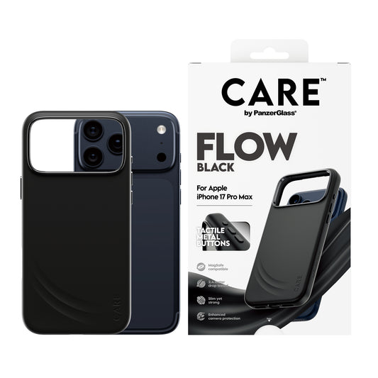 CARE BY PANZERGLASS Flow MagSafe Case for iPhone 17 Pro Max - Black