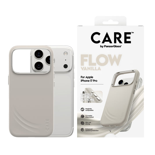 CARE BY PANZERGLASS Flow MagSafe Case for iPhone 17 Pro - Vanilla