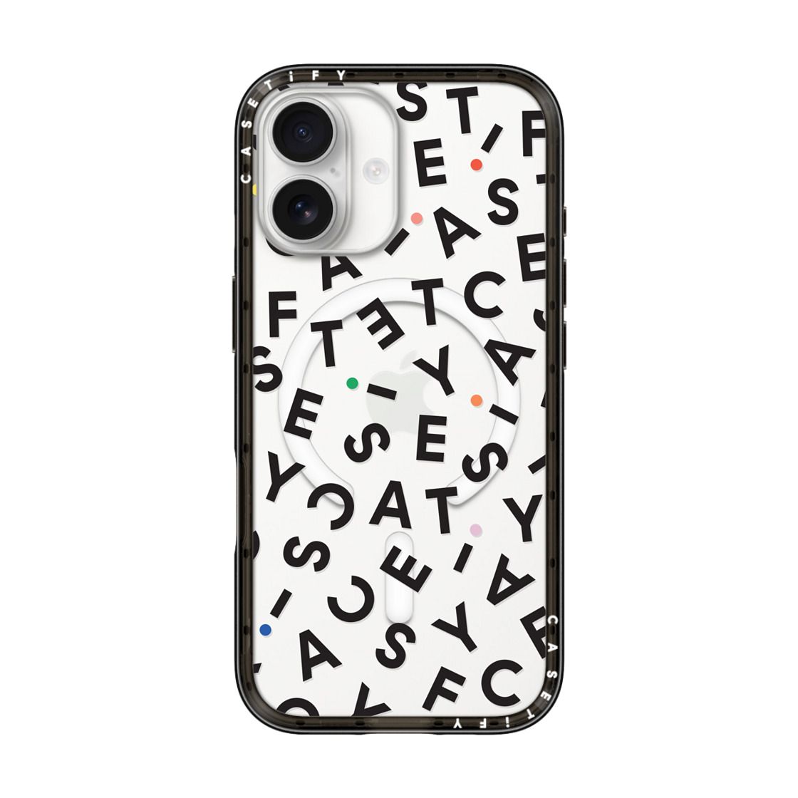 CASETIFY Compact MagSafe Case for iPhone 17 - Monogram Black