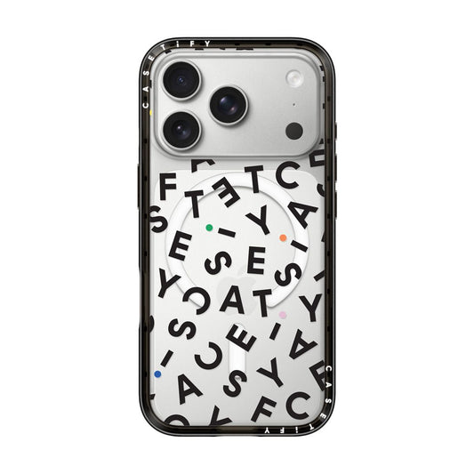 CASETIFY Compact MagSafe Case for iPhone 17 Pro - Monogram Black