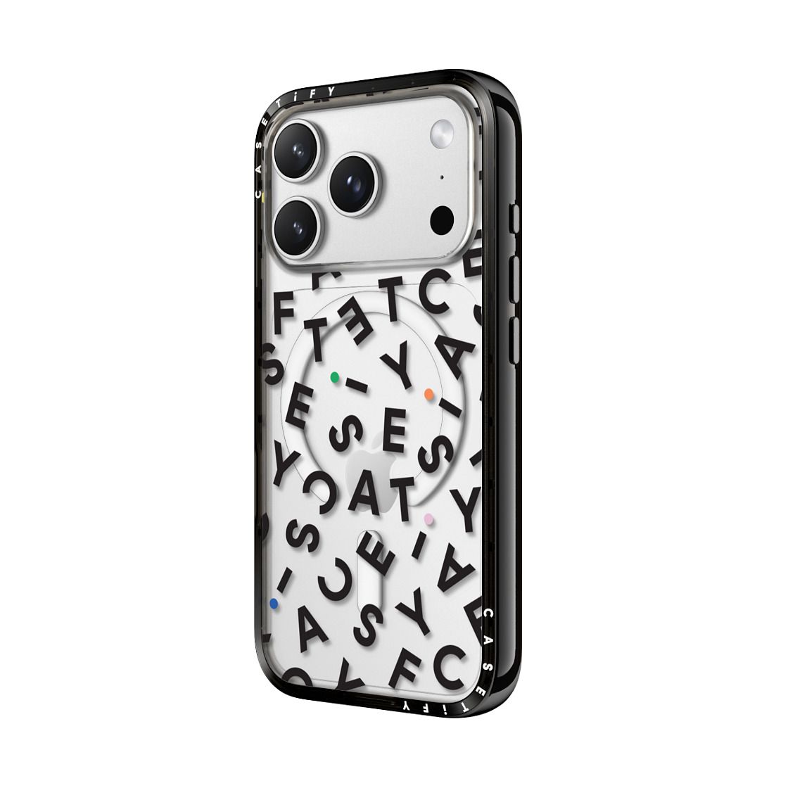 CASETIFY Compact MagSafe Case for iPhone 17 Pro - Monogram Black