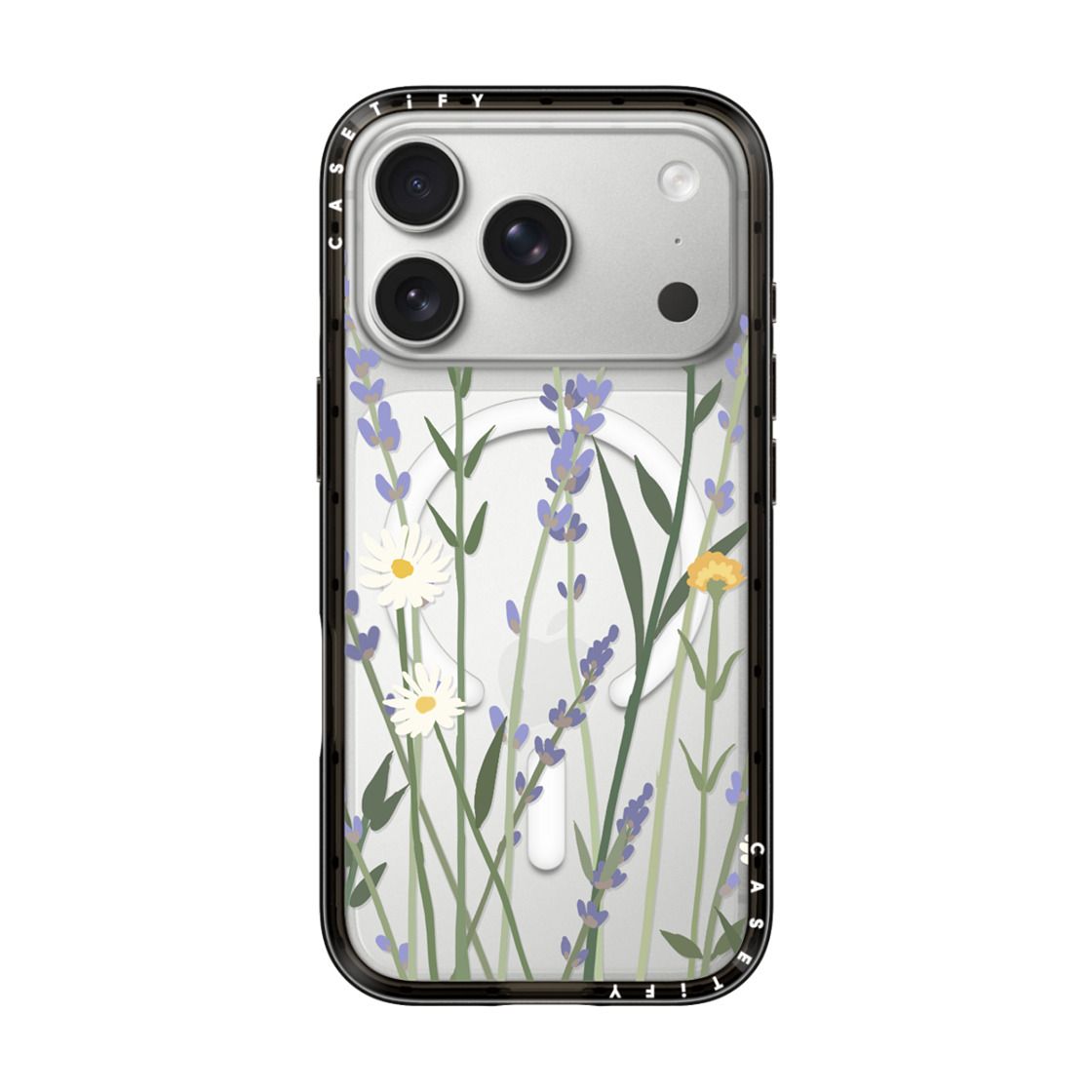 CASETIFY Compact MagSafe Case for iPhone 17 Pro - Lana Lavender Black