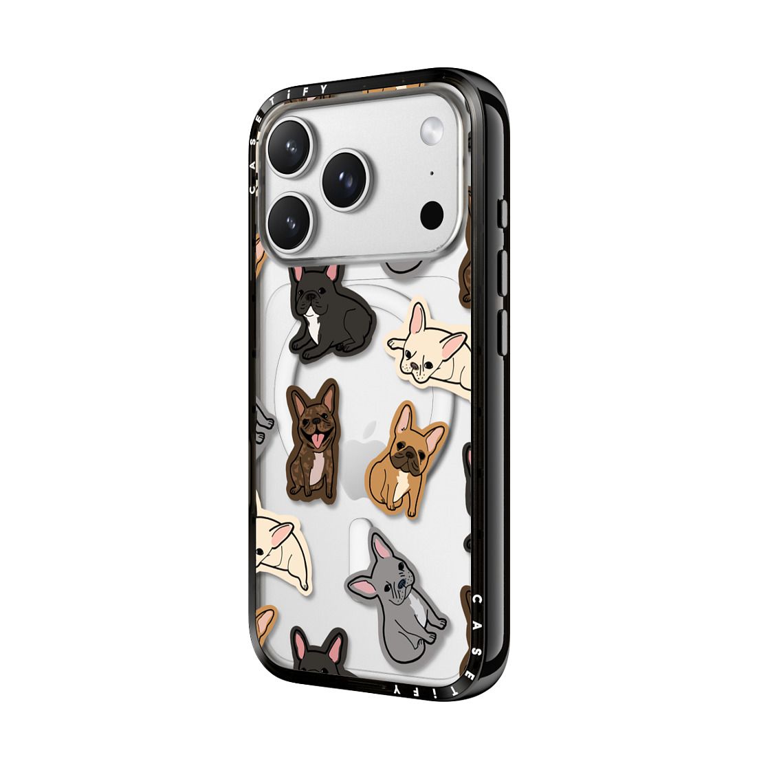 CASETIFY Compact MagSafe Case for iPhone 17 Pro Max - Excuse My Frenchie Black