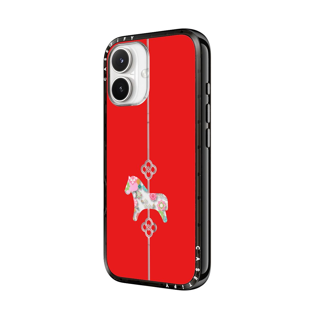 "CASETIFY Compact MagSafe Case for iPhone 17 - Lucky Knot, Lucky Horse"