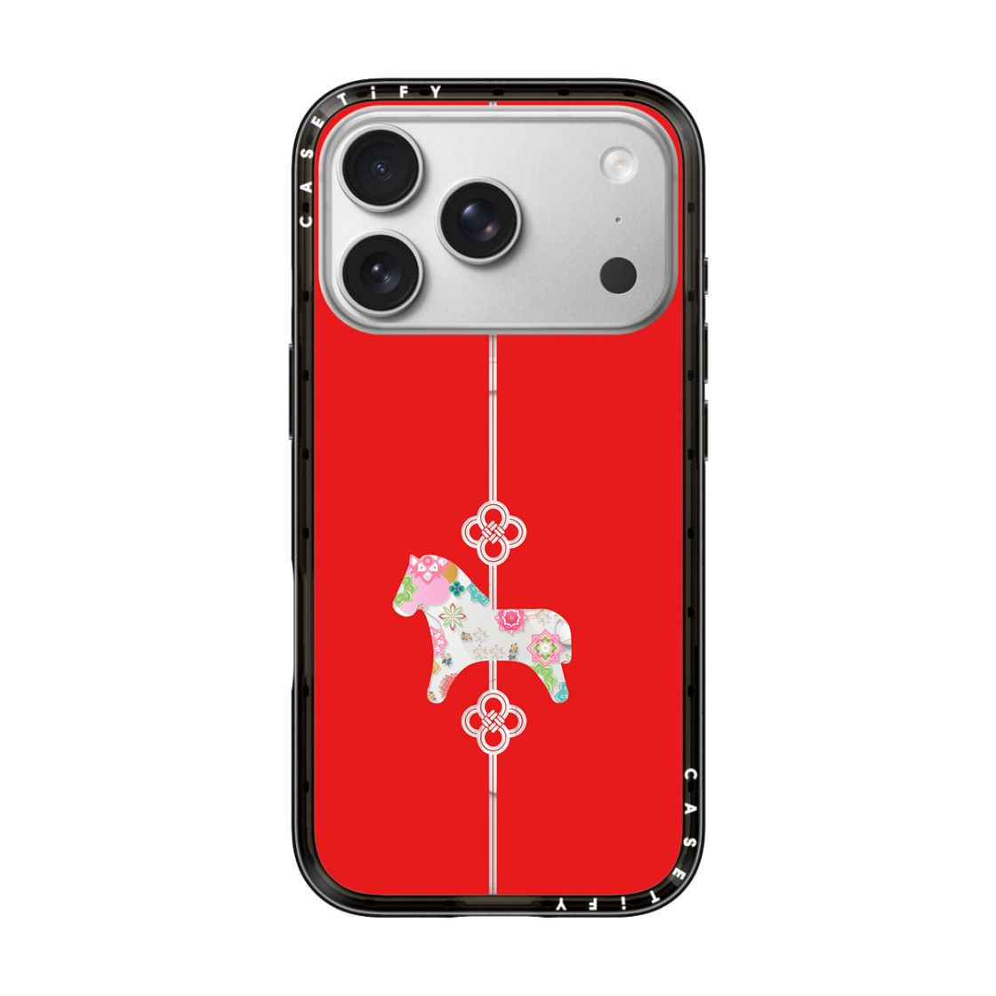 "CASETIFY Compact MagSafe Case for iPhone 17 Pro - Lucky Knot, Lucky Horse"