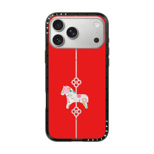 "CASETIFY Compact MagSafe Case for iPhone 17 Pro Max- Lucky Knot, Lucky Horse"