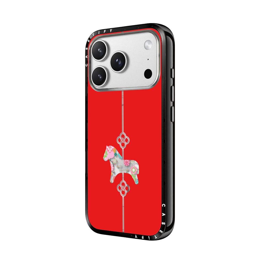 "CASETIFY Compact MagSafe Case for iPhone 17 Pro Max- Lucky Knot, Lucky Horse"