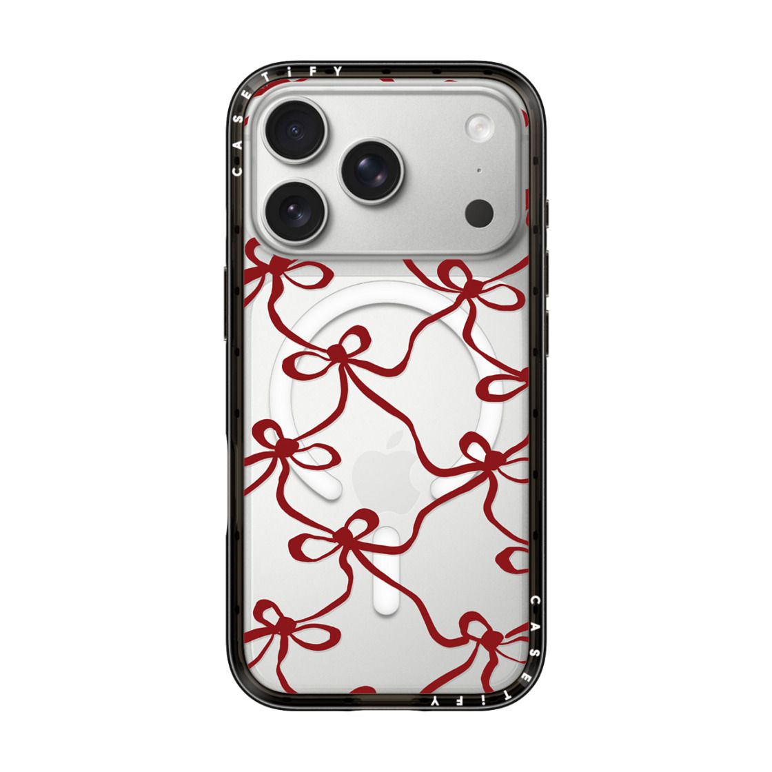 CASETIFY Compact MagSafe Case for iPhone 17 Pro - Red Bownet