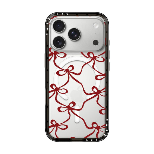 CASETIFY Compact MagSafe Case for iPhone 17 Pro - Red Bownet