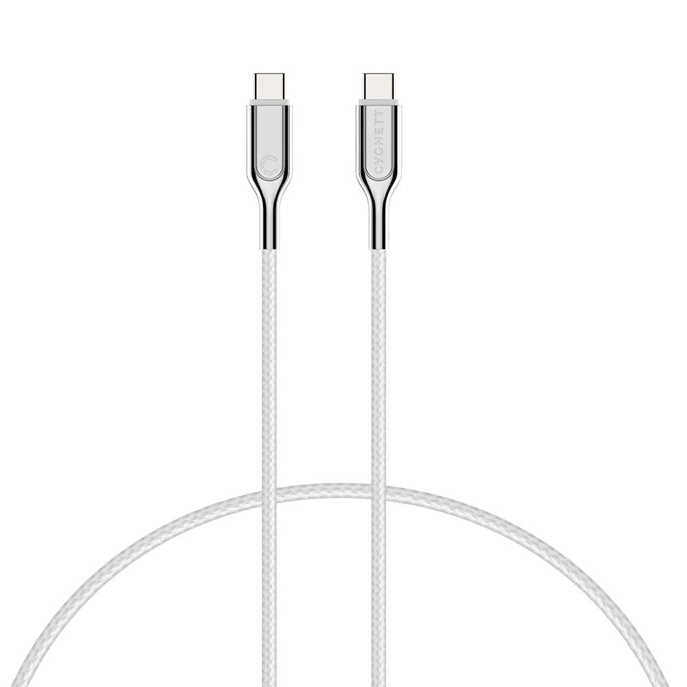 CYGNETT Armoured USB-C to USB-C 2.0 Cable 2m (OLD) - White