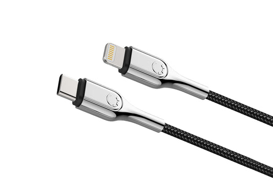 CYGNETT Armoured Lightning to USB-C Cable 1M (OLD) - Black