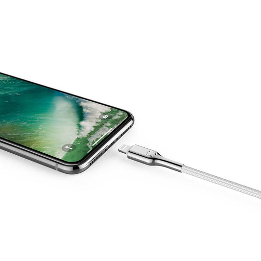 CYGNETT Armoured Lightning to USB-C Cable 1M (OLD) - White