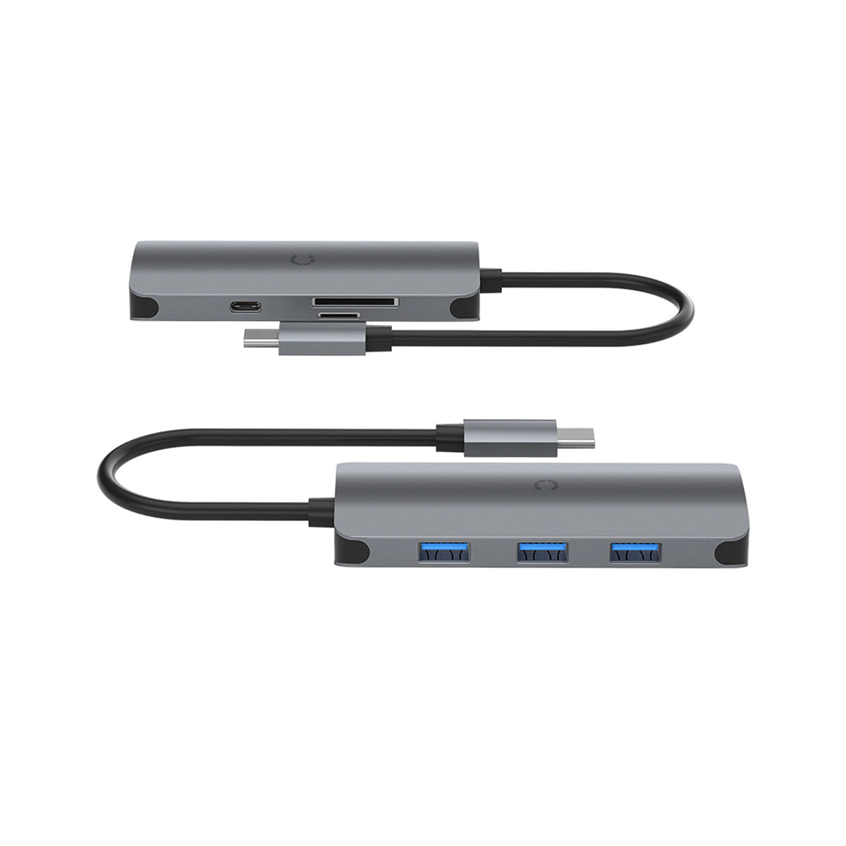 CYGNETT SlimMate USB C 6-in-1 Hub - Space Gray