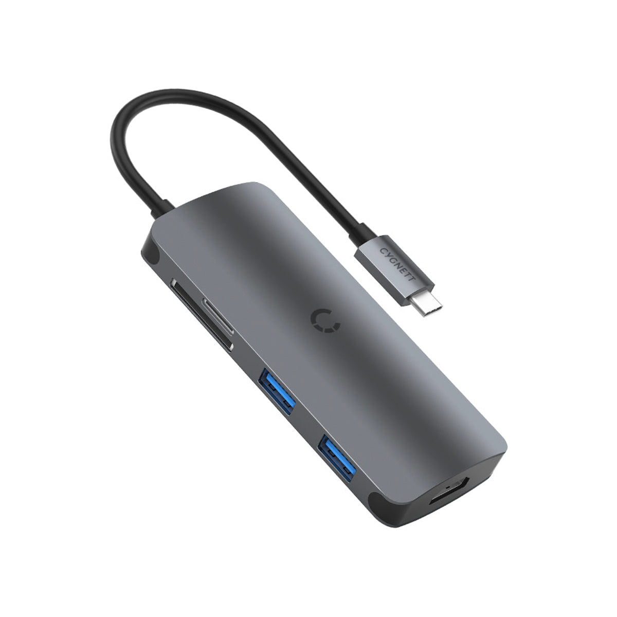 CYGNETT PocketMate USB C 6-in-1 Hub - Space Gray