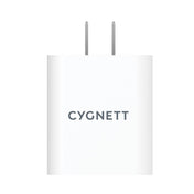 CYGNETT PowerPlus 38W Dual Port (20W USB-C + 18W USB-A) Wall Charger - White