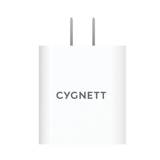 CYGNETT PowerPlus 38W Dual Port (20W USB-C + 18W USB-A) Wall Charger - White