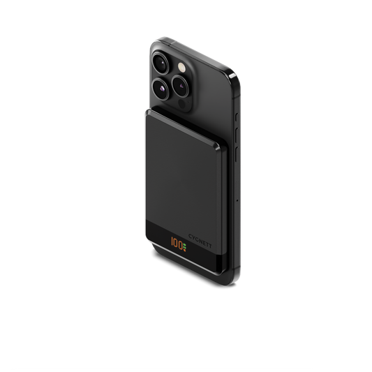 CYGNETT Magslim Magnetic Wireless Power Bank 5k - Black