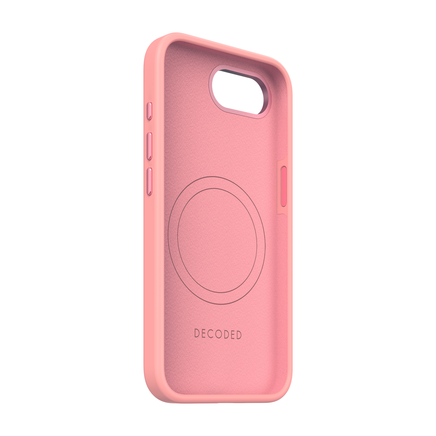 DECODED Silicone MagSafe Case for iPhone 17e / 16e - Bubble Gum Pink
