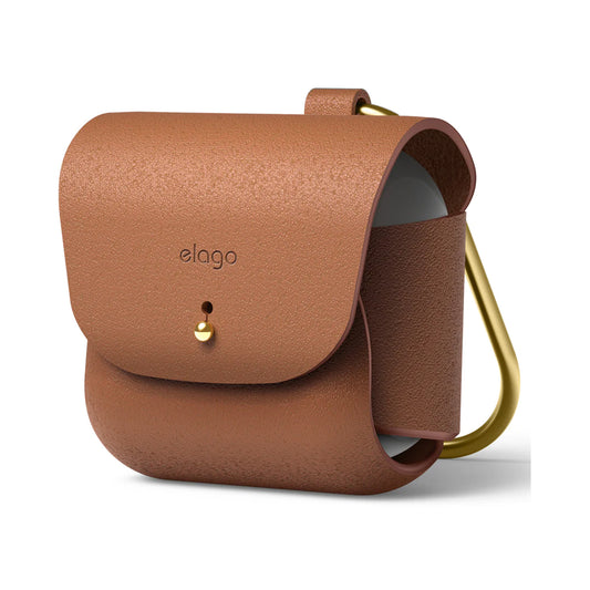 ELAGO Leather Case for AirPods 3rd gen - Brown