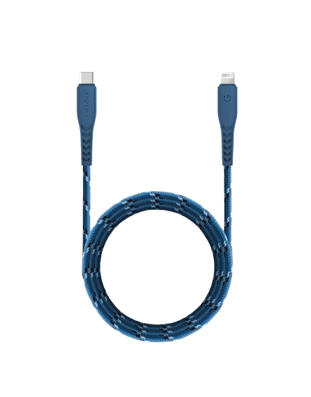 ENERGEA Nyloflex USB-C to Lightning Cable 1.5m - Blue