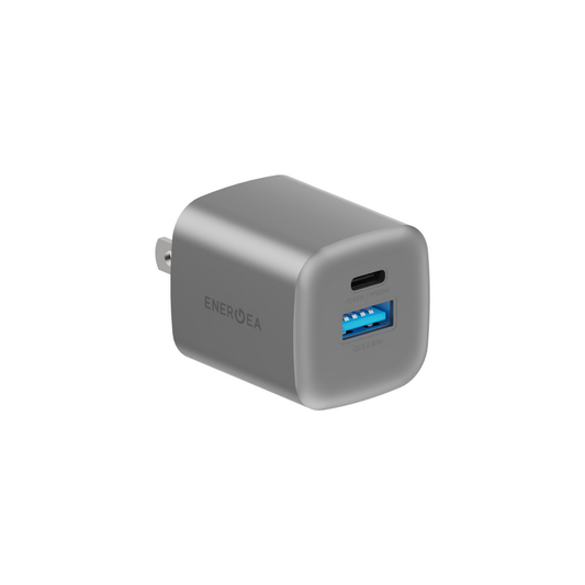 ENERGEA AmpCharge GaN35 Dual Port Wall Charger - Gunmetal