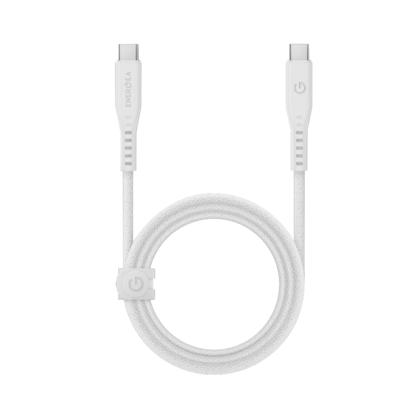 ENERGEA Flow 240w USB-C to USB-C PD Fast Charging Cable 1.5m - White