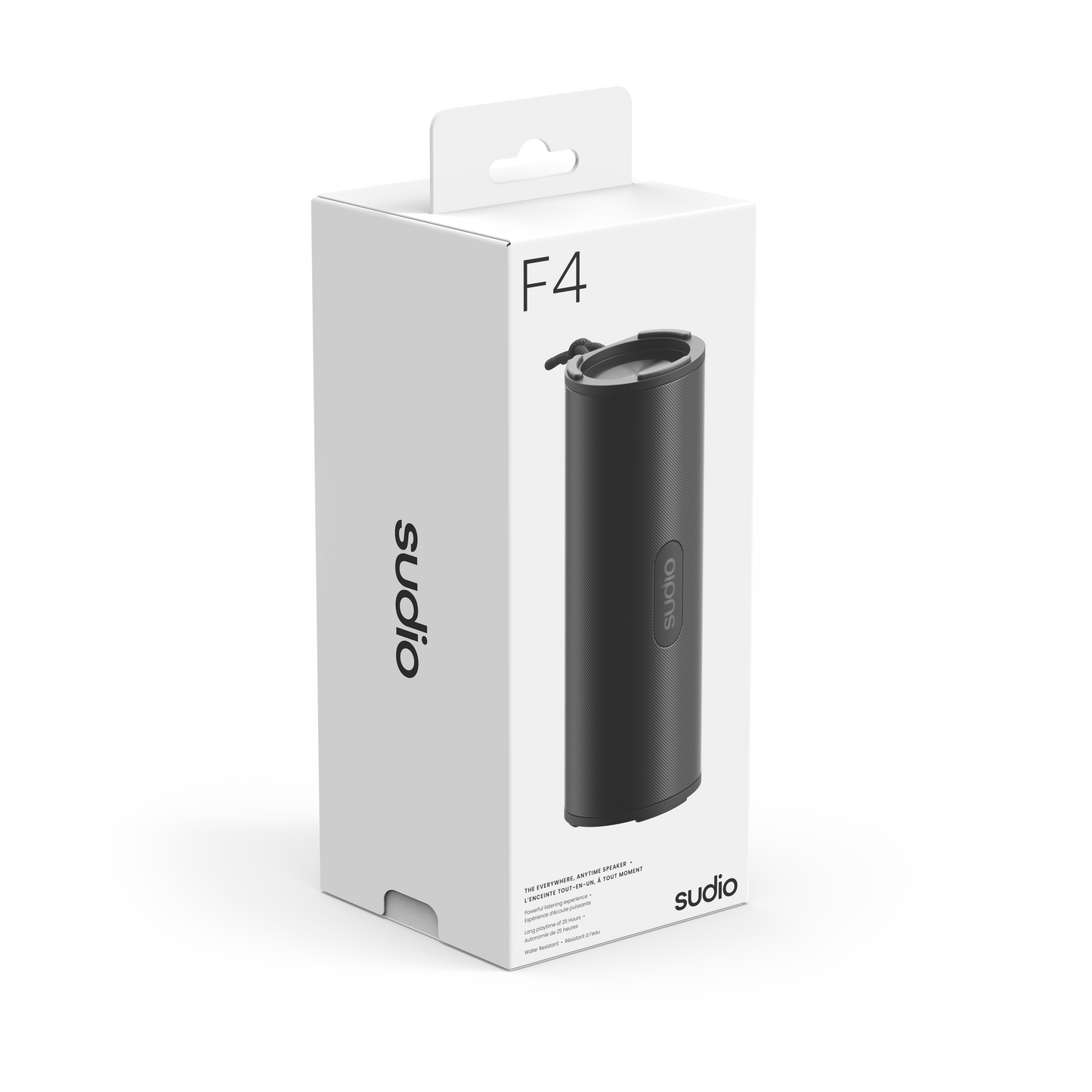 SUDIO F4 Portable Bluetooth Speaker - Black
