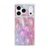 FLAUNT Square Printed MagSafe Case for iPhone 17 Pro - Pink Mother of Pearl