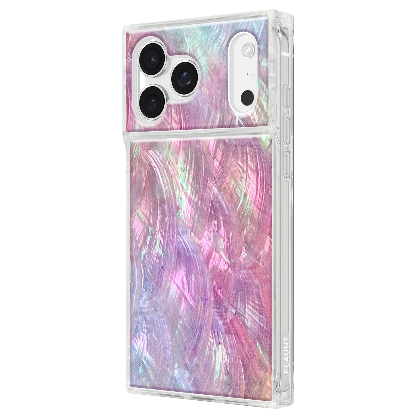 FLAUNT Square Printed MagSafe Case for iPhone 17 Pro Max - Pink Mother of Pearl