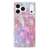 FLAUNT Square Printed MagSafe Case for iPhone 17 Pro Max - Pink Mother of Pearl