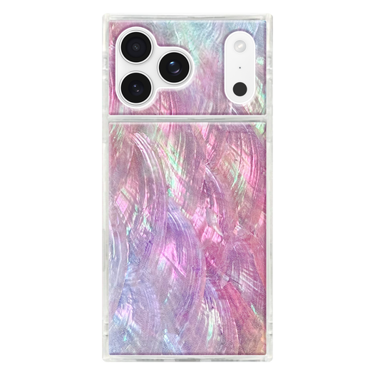 FLAUNT Square Printed MagSafe Case for iPhone 17 Pro Max - Pink Mother of Pearl