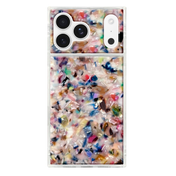 FLAUNT Square Printed MagSafe Case for iPhone 17 Pro Max - Rainbow Confetti Tortoise Shell