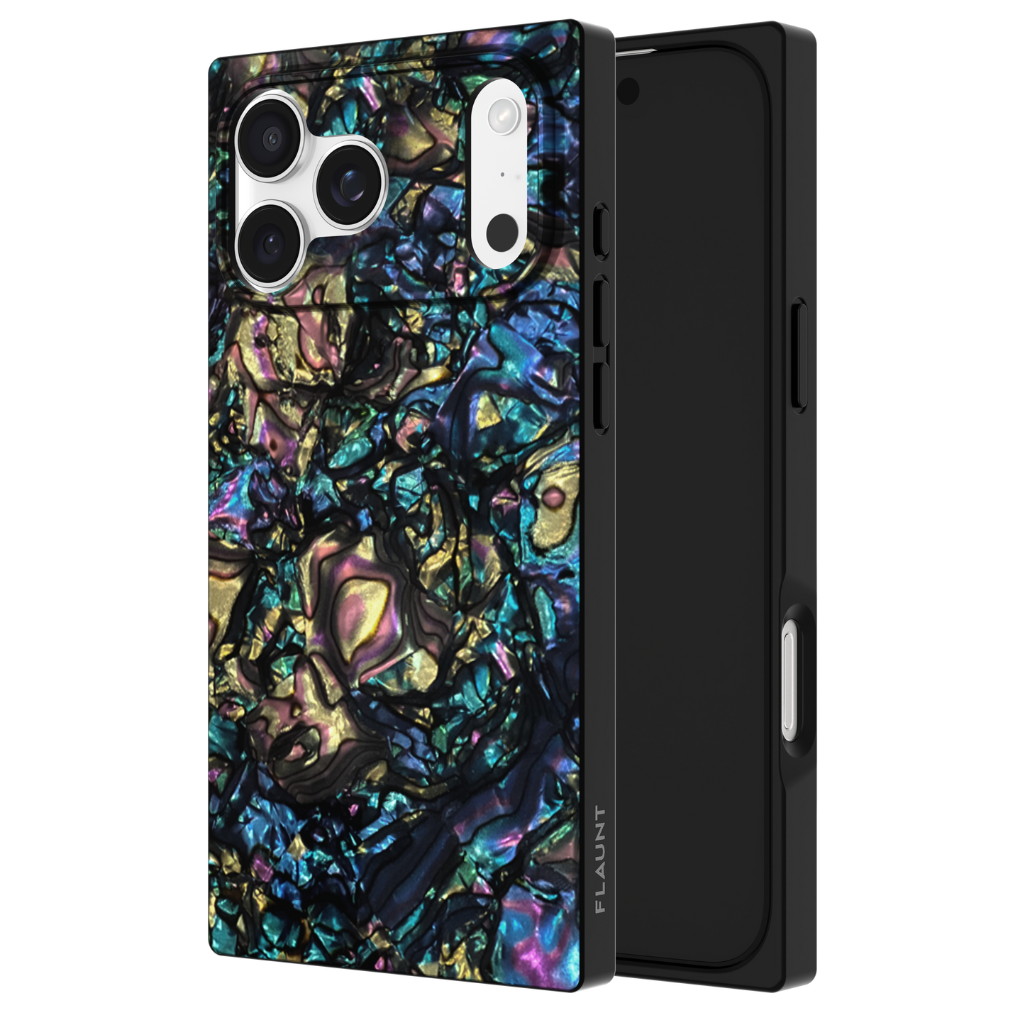 FLAUNT Square Printed MagSafe Case for iPhone 17 Pro Max - Abalone Shell